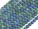 Matte Azurite Malachite Beads, Round, 6mm-Gems: Round & Faceted-BeadDirect