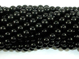 Black Stone, 6mm (6.3mm) Round Beads-Gems: Round & Faceted-BeadDirect