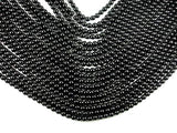 Black Stone, 6mm (6.3mm) Round Beads-Gems: Round & Faceted-BeadDirect