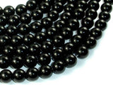 Black Stone, 10mm Round Beads-Gems: Round & Faceted-BeadDirect