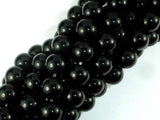 Black Stone, 10mm Round Beads-Gems: Round & Faceted-BeadDirect