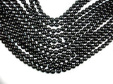 Black Stone, 10mm Round Beads-Gems: Round & Faceted-BeadDirect