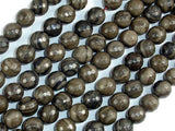 Coffee Jasper, 8mm Faceted Round Beads-Gems: Round & Faceted-BeadDirect