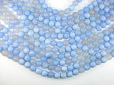 Light Blue Agate Beads, 10mm Round Beads-Gems: Round & Faceted-BeadDirect