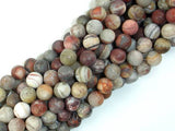 Matte Mexican Crazy Lace Agate Beads, 8mm Round Beads-Gems: Round & Faceted-BeadDirect