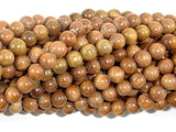 Green Sandalwood Beads, 6mm Round Beads-Wood-BeadDirect