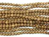 Wenge Wood Beads, 8mm Round Beads, 34 Inch-Wood-BeadDirect