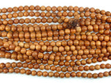 Taxus Chinensis Wood Beads, 8mm Round Beads-Wood-BeadDirect