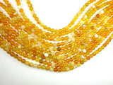 Banded Agate Beads, Yellow, 6mm Round-Agate: Round & Faceted-BeadDirect