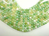 Banded Agate Beads, Light Green, 8mm Round Beads-Agate: Round & Faceted-BeadDirect