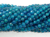 Agate - Blue, Faceted Round, 4mm, 15 Inch-Gems: Round & Faceted-BeadDirect