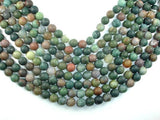 Matte Indian Agate Beads, Fancy Jasper Beads, 10mm Round Beads-Gems: Round & Faceted-BeadDirect