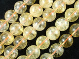 Genuine Citrine Beads, 12mm Round Beads-Gems: Round & Faceted-BeadDirect