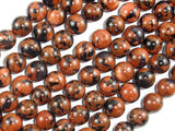 Gold Blue Sand Stone Beads, 10mm Round Beads-Gems: Round & Faceted-BeadDirect