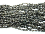 Black Labradorite Beads, Larvikite, Round, 4mm (4.6mm)-Gems: Round & Faceted-BeadDirect