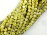Yellow Turquoise Beads, 4mm (4.5mm) Round Beads-Gems: Round & Faceted-BeadDirect