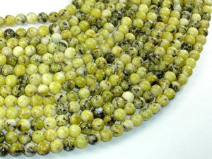 Yellow Turquoise Beads, 6mm Round Beads-Gems: Round & Faceted-BeadDirect