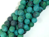 Matte Chrysocolla, 10mm Round Beads-Gems: Round & Faceted-BeadDirect