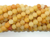 Matte Yellow Aventurine Beads, 6mm, Round Beads-Gems: Round & Faceted-BeadDirect