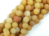 Matte Yellow Aventurine Beads, 10mm, Round Beads-Gems: Round & Faceted-BeadDirect