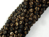 Crackle Tibetan Agate, 6mm Round Beads-Agate: Round & Faceted-BeadDirect