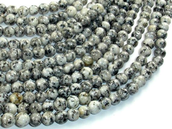 Sesame Jasper Beads, 6mm Round Beads-Gems: Round & Faceted-BeadDirect