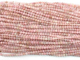 Rhodonite Beads, Light Pink, 4mm, Round Beads-Gems: Round & Faceted-BeadDirect