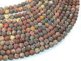 Matte Leopard Skin Jasper Beads, 6mm Round Beads-Gems: Round & Faceted-BeadDirect
