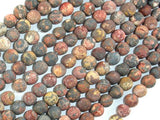 Matte Leopard Skin Jasper Beads, 6mm Round Beads-Gems: Round & Faceted-BeadDirect