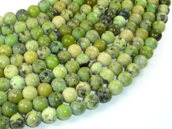 Chrysoprase Beads, 8mm Round Beads-Gems: Round & Faceted-BeadDirect