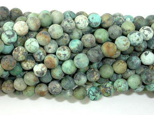 Matte African Turquoise, 6mm Round Beads-Gems: Round & Faceted-BeadDirect