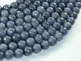 Jade Beads, Gray, 10mm Faceted Round-Gems: Round & Faceted-BeadDirect
