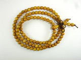 Yellow Wood Beads, Nangka Wood Beads, 6mm(5.8mm) Round Beads, 23 Inch-Wood-BeadDirect
