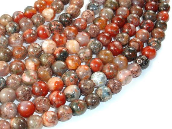 Agate Beads, Round, 7.5mm, 15.5 Inch-Agate: Round & Faceted-BeadDirect