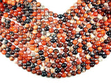 Fire Agate Beads, 10mm Faceted Round-Agate: Round & Faceted-BeadDirect