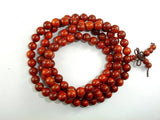 Red Sandalwood Beads, 8mm Round Beads-Wood-BeadDirect