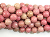 Rhodonite Beads, 10mm, Round Beads-Gems: Round & Faceted-BeadDirect