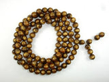 Gold Coral Beads, 8mm Round Beads, Mala Beads-Gems: Round & Faceted-BeadDirect