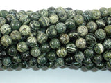 Green Zebra Jasper Beads, 6mm Round Beads-Gems: Round & Faceted-BeadDirect