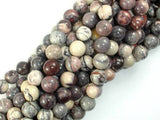 Porcelain Jasper, 8mm Round Beads-Gems: Round & Faceted-BeadDirect