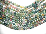 Matte Indian Agate Beads, Fancy Jasper Beads, 8mm-Gems: Round & Faceted-BeadDirect