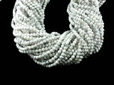 Matte White Howlite Beads, Round, 4mm-Gems: Round & Faceted-BeadDirect