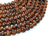 Gold Blue Sand Stone Beads, 10mm Round Beads-Gems: Round & Faceted-BeadDirect