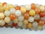 Yellow Jade Beads, 8mm (8.5mm) Round Beads-Gems: Round & Faceted-BeadDirect