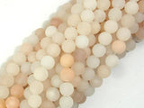Matte Pink Aventurine Beads, 6mm Round Beads-Gems: Round & Faceted-BeadDirect