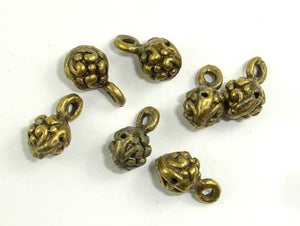 Metal Charms, Zinc Alloy, Antique Brass 20pcs-Metal Findings & Charms-BeadDirect