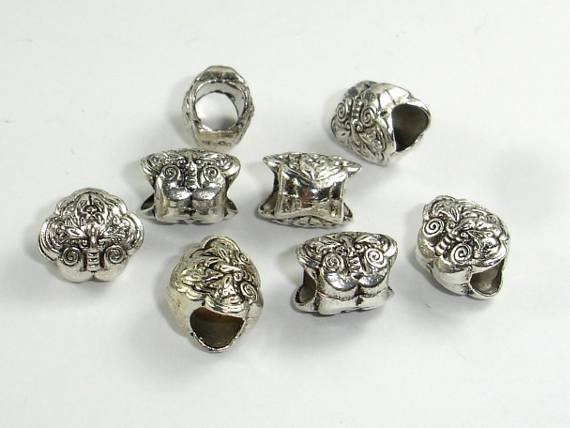 Metal Beads, Metal Spacer, Large Hole Spacer, Zinc Alloy 10pcs-Metal Findings & Charms-BeadDirect