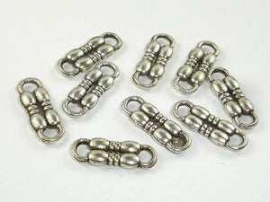 Metal Links, Connector Links, Zinc Alloy, Antique Silver Tone 20pcs-Metal Findings & Charms-BeadDirect