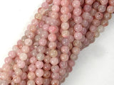 Rhodonite Beads, Light Pink, 4mm, Round Beads-Gems: Round & Faceted-BeadDirect