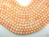 Jade Beads, Peach, 10mm, Faceted Round-Gems: Round & Faceted-BeadDirect
